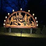 Gehlberger Schwibbogen mit Glasbläsermotiv