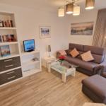 Wohnzimmer mit Smart-TV...