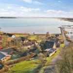House with view of lake and marina