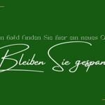 Bald hier ein neues Objekt. Bleiben Sie gespannt.