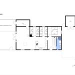 Stueplan zeigt Wohnraum, vier Schlafzimmer und überdachte Terrasse.