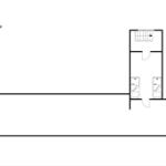 Erdgeschoss mit zwei Schlafzimmern und Treppe zur oberen Etage.
