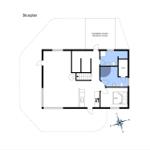 Functional floor plan with sauna, terrace, and bedroom