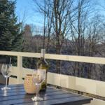 Auch im Winter ist es herrlich auf dem Balkon.