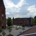 Das Haus befindet sich im Herzen von Warnemünde am Kirchenplatz