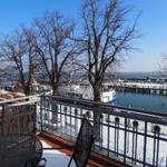 Blick vom Balkon