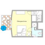 Grundriss Obergeschoss mit Balkon