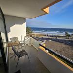 Blick vom Balkon Ostwind und blauer Himmel