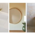 Bathroom with sink, mirror, and toilet.