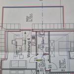 Apartment 4 with balcony, kitchen, bathroom, and bedroom. Areas marked.