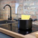 Kitchen with new appliances for relaxed cooking
