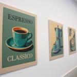 Decorative posters with coffee motifs