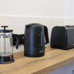 Kettle, toaster and French press