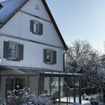 Der Wintergarten des Hauses wird künftig zur entspannten Lounge.