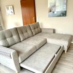 Gemütliche Eckcouch mit Schlaffunktion