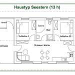 Dieses Haus hat zwei Schlafzimmer, eine Sauna, ein Bad und eine Terrasse.
