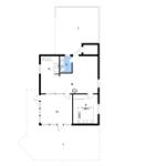 Wohnung mit Küche, Bad, Wohnzimmer und Schlafzimmer mit Maßen.