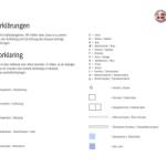 Symbolerklärung für Ferienhausgrundrisse mit Schlafzimmer, Bad und Terrasse.