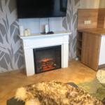 Wohnbereich mit Kamin