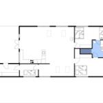 Apartment with three bedrooms, kitchen, and bathroom. North-east orientation.
