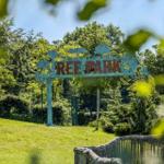 Entrance to Ree Park with sign and green surroundings.