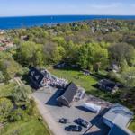 Haus mit Garten und Blick auf Meer