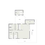 Wohnung mit drei Schlafzimmern, Küche und Terrasse. Privater Bereich vorhanden.