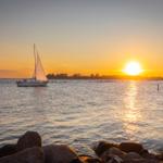 Hafeneinfahrt direkt vor der Tür