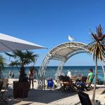Beachclub am Strand