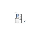 1st floor: Bedroom with double bed and bathroom with shower.