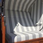 Strandkorb am Ferienhaus vorhanden...