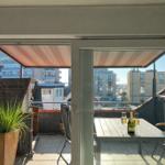 Blick zur Dachterrasse...