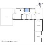 The floor plan shows terraces, bathroom, and living area with room dimensions.