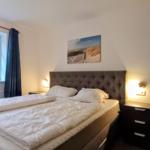 Boxspringbett im Schlafzimmer