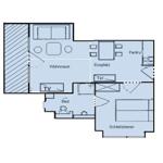 Der Grundriss der Wohnung