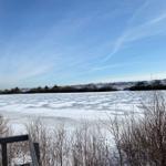 Der zugefrorene Wriakhörn-See