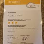 Wir sind vom Deutschen Tourismus-Verband mit 3 *** ausgezeichnet. Nur eine solche! Urkunde zählt für "Sterne"
Alle 2 Jahre neu zu bezahlen.