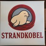 Wandbild mit Seehund und Schrift STRANDKOBEL