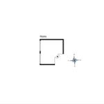 Hems: floor plan with compass and door view