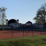 Tennisplatz von Göhren hinter den Dünen am Nordstrand