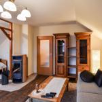 Wohnbereich oben mit Kamin