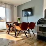 Essbereich mit Kamin