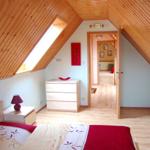 Das Schlafzimmer mit Doppelbett