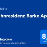 Wohnresidenz Barke App. 19 received 8.9 out of 10 at Booking.com Traveler Review Awards 2024.
