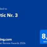 Baltic Nr. 3 received 8.8 out of 10 in the Booking.com Traveller Review Awards 2026.