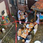 Einzigartiges Feiern im Innenhof