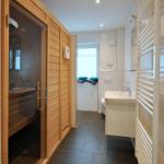 Badezimmer unten mit Sauna
