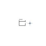 Stueplan with compass. Room designation and orientation.