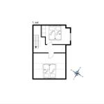 Ground floor with bedroom and bathroom. Upper floor with bedroom and bathroom.