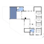 Dieses Grundrissbild zeigt eine Wohnung mit vier Schlafzimmern, Küche und Bad.